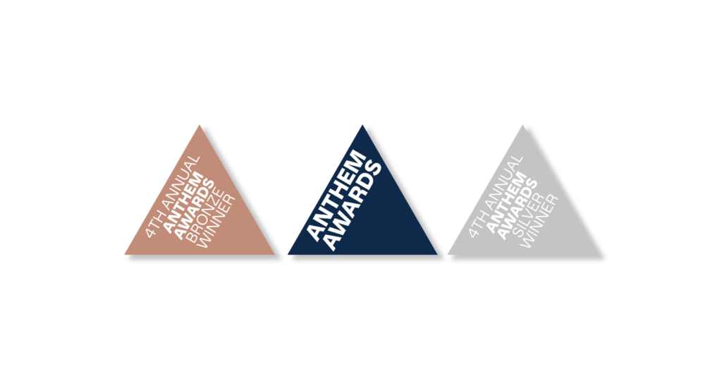 2024 Anthem Awards icons, for both silver and bronze winners.